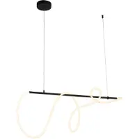 QAZQA Design hanglamp zwart incl. LED 3-staps dimbaar - Danisha