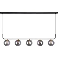 Fantasia TSURU pendel 5x G9 LED incl. mat zwart/brons