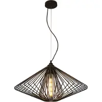 Fantasia DAXOS 1x E27 pendel zwart Ø60cm