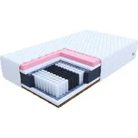 FDM IVREA Matras 120x200 cm - Hoogte 22 cm H3 en H5 - Multi Pocketvering Matrassen - Dubbelzijdig - 7 zones - Antiallergisch