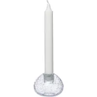 ERNST kandelaar glas Ø7,5 cm Bubbels