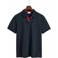Gant Polo Men Contrast Pique Polo Evening Blue-XS