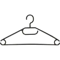 Storage solutions Kledingkast kledinghangers pakket - 30x stuks - stevig kunststof - zwart
