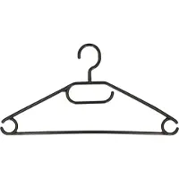 Storage solutions Kledingkast kledinghangers pakket - 20x stuks - stevig kunststof - zwart