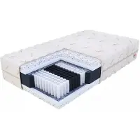 FDM PIEMONT Matras 100x200 cm - Hoogte 23 cm H4 - Multi Pocketvering Matrassen - Dubbelzijdig - 7 zones - Antiallergisch