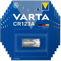 Varta Lithium Batterijen Cylindrical CR123A - 12 x - Voordeelverpakking