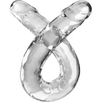 Orion - King Cock - Dubbele Dildo - 45,5 cm - Transparant