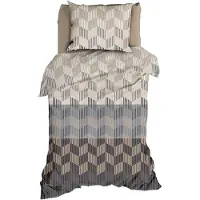 Satin d'or Coperni Dekbedovertrek - Eenpersoons - 140x200/220 cm - Beige