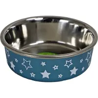 Boon Eetbak RVS Sterrenprint 11cm/290ml Blauw
