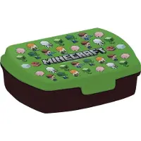 Minecraft Lunchtrommel - Broodtrommel - School - Groen - 20 x 8 CM
