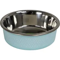 Boon Eetbak RVS sneeuwpatroon 11cm/290ml Turquoise