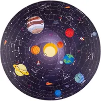 Bigjigs zonnestelsel puzzel - educatieve ronde vloerpuzzel ruimte.