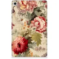 B2Ctelecom Siliconen Hoesje voor Lenovo Tab M10 Plus (3e generatie) Bloemen