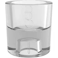Bolsius kandelaar glas 2 in 1 rond