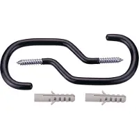 Icetoolz P684 Muurhanger met Schroeven en Ankers (x2) Zwart