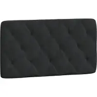 vidaXL Hoofdbordkussen 100 cm fluweel zwart