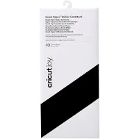 Cricut Joy Smart sticker cardstock zwart 33 x 14 cm (10 stuks)
