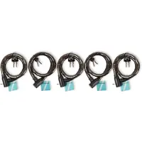 Merkloos Onverwoestbare Fietsslotenset met 5 sloten! Zwart Metaal - 1.8cm x 80cm – Diefstalpreventie