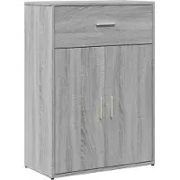 vidaXL Dressoir 60x30x84 cm bewerkt hout grijs sonoma eikenkleurig