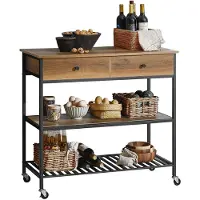 SoBuy Desserte Cuisine Industriel 100x45x93cm