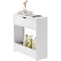 SoBuy BZR48-W: Nichekast, badkamerkast, badkamermeubel, badkamerkast, commode