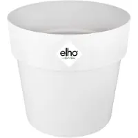 Elho B.for Original Rond 14 - Bloempot voor Binnen - 100% Gerecycled Plastic - Ø 13.7 x H 12.5 cm - Wit