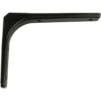 AMIG Plankdrager/planksteun - aluminium - gelakt zwart - H200 x B150 mm - Plankdragers