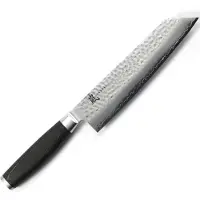 Yaxell Taishi Kiritsuke Koksmes 20 cm - VG-10 Staal - Hardheid 61 HRC - Tsuchime Afwerking - Gehamerd Lemmet - Zwart Pakka Beukenhout Handvat