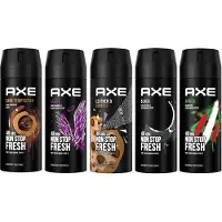 Axe Deodorant Spray - MIX 5 stuks - Africa Dark Temptation Collison Leather & Cookies