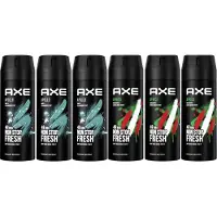 Axe Deodorant Spray 6 Stuks - Voordeelverpakking Deo - 3x Apollo - 3x Africa