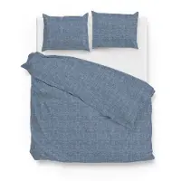 Zo! Home Lino Urban Blue - 100% Katoen 260 x 200/220 cm