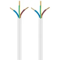 Universal Elektrakabel 3-aderig | 3x 1,00mm | wit | 50 meter