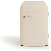 Create - Koelkast in retrostijl - Gebroken wit - Handvat Zilver - FRIDGE RETRO 107L