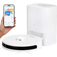 Auronic Robotstofzuiger - Dweilfunctie - WiFi en App - Laadstation - Laser Navigatie - Automatisch Leegstation - Wit