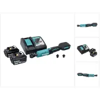 Makita Ratel, DWR 180 RF Accu ratelschroevendraaier 18 V 47,5 Nm 1/4" 3/8" + 2x accu 3,0 Ah + lader (3/8", 1/4")