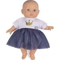 Paola Reina Eurekakids Babypop Charlotte - - Pop Meisje Klein Formaat - Vanaf 18 Maanden - 22 cm