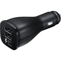 Samsung Autolader met 2 USB Poorten Zwart 2A