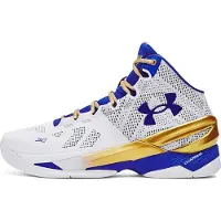 Under Armour Curry 2 Retro Basketbalschoen Wit Goud | 47.5