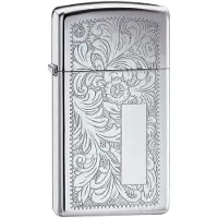 Zippo aansteker Venetian chrome Slim