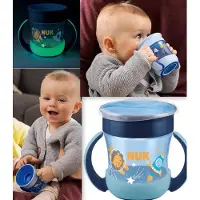 Nuk | Mini Magic Cup Night | drinkbeker | 360° | 6+ m | oplichtend in het donker | 160 ml | blauw 6+ m
