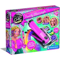 Clementoni - Crazy Chic - Trendy Hairstyle - Kapsalon set met haarverf, tang en accessoires - Vanaf 6 jaar