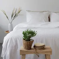 Town & Country Dekbedovertrek Newport Stripe Sand Katoen-240 x 200 / 220 cm | Lits-Jumeaux
