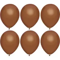 Haza Ballonnen verjaardag/thema feest - 300x stuks - bruin - 29 cm