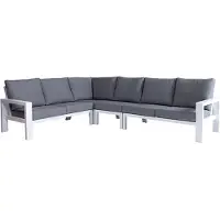 Buitengewoon Boet Benton Hoek Loungebank - Wit