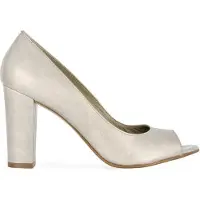 Noë Shoes Nicoline Peeptoe Light Grey