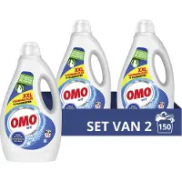 Omo 2x Vloeibaar Wasmiddel Wit 75 Wasbeurten 3750 ml