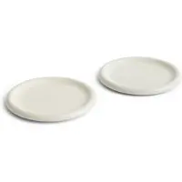 HAY Barro Bord Ø24 cm - Set van 2 Off-White