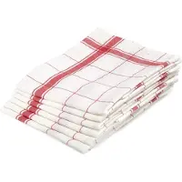 Libeco Keukendoeken Libeco Parma Red Linnen (Set van 6)