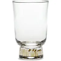 Serax Waterglas Feast Glassware By Ottolenghi Stripes Gold 330 ml