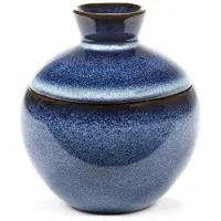 Serax Pot met Deksel Pure Interior By Pascale Naessens Dark Blue S 9 x 9 x 10 cm